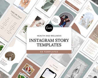 50+ voeding Instagram-verhaalsjablonen voor Canva, welzijnsbetrokkenheid stimuleren, Insta-verhaal, IG-verhaalsjabloon, diëtist