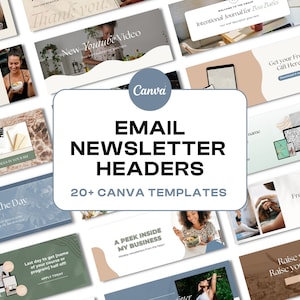 Email Header Mailchimp | Email Template Coaches | Canva Template | Email Newsletter Template | Wellness Brand Template