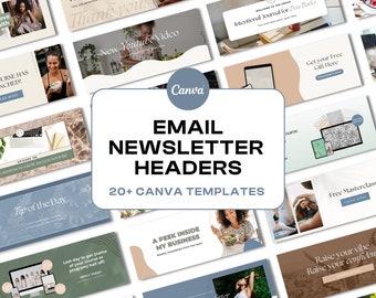 E-mailkop Mailchimp | E-mailsjablooncoaches | Canva-sjabloon | E-mailnieuwsbriefsjabloon | Wellness-merksjabloon