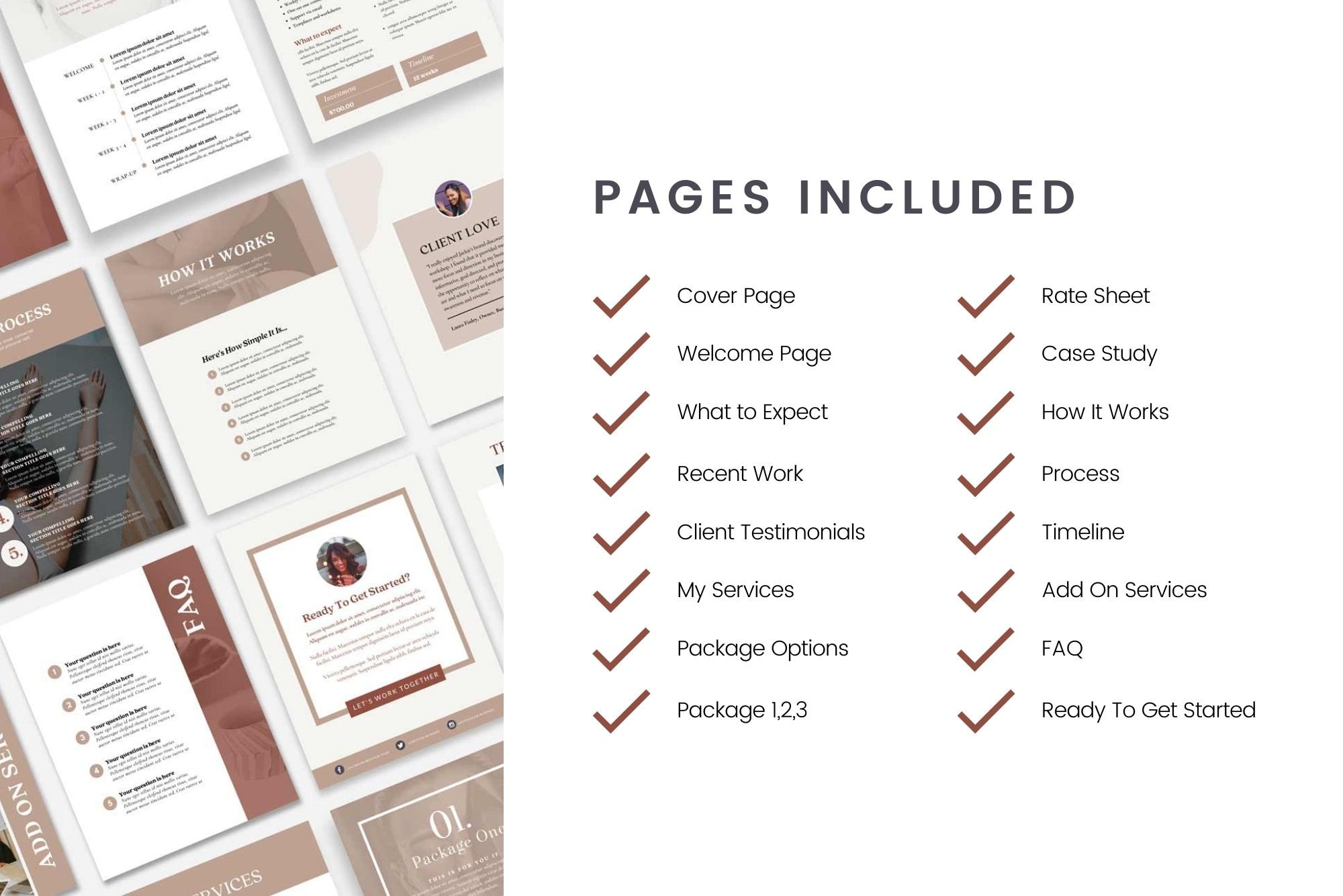 Services & Pricing Guide | Client Brochure Template Canva | Case ...