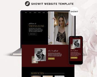 Showit-websitesjabloon voor touringcars, Showit-websitesjabloon, luxe website, moderne Showit-sjabloon voor servicegericht bedrijf