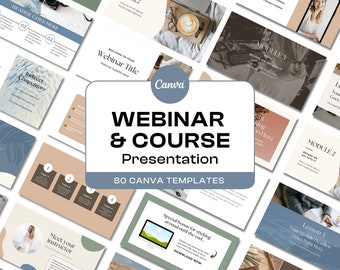 Presentatiesjabloon webinar, diapresentatie coaching, dia's online cursus maken, pitchdeckpresentatie | Canvas | Gezondheid en welzijn
