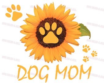Download Sunflower Dog Mom Etsy SVG, PNG, EPS, DXF File