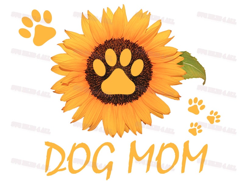 Dog Mom Svg Dog Mom Sunflower Svg Dog Mom Sunflower Paw | Etsy