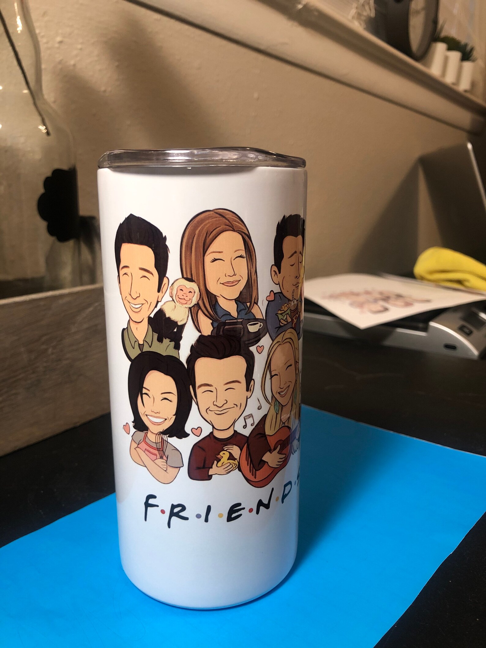 FRIENDS TV SHOW 15oz Insulated Tumbler mug cup with straw Etsy
