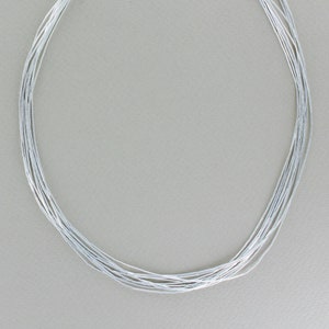 10 strand liquid silver 18&#39;&#39; necklace - sterling silver necklace - silver bead necklace - gifts for her - multi-strand necklace