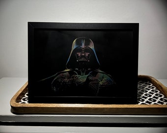 Star Wars Darth Vader framed laser engraved