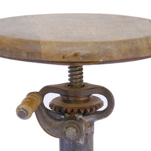 Warsaw Industrial Bar Stool, Adjustable Seating Height, Bar Stool, Handmade Stool, Dining Stool