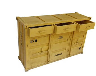 Leuwarden Industrial Cabinet Storage, Barek w stylu wiejskiego bufetu, Szafka do przechowywania, Szafka w stylu wiejskim, Kredens, Antyczna szafka