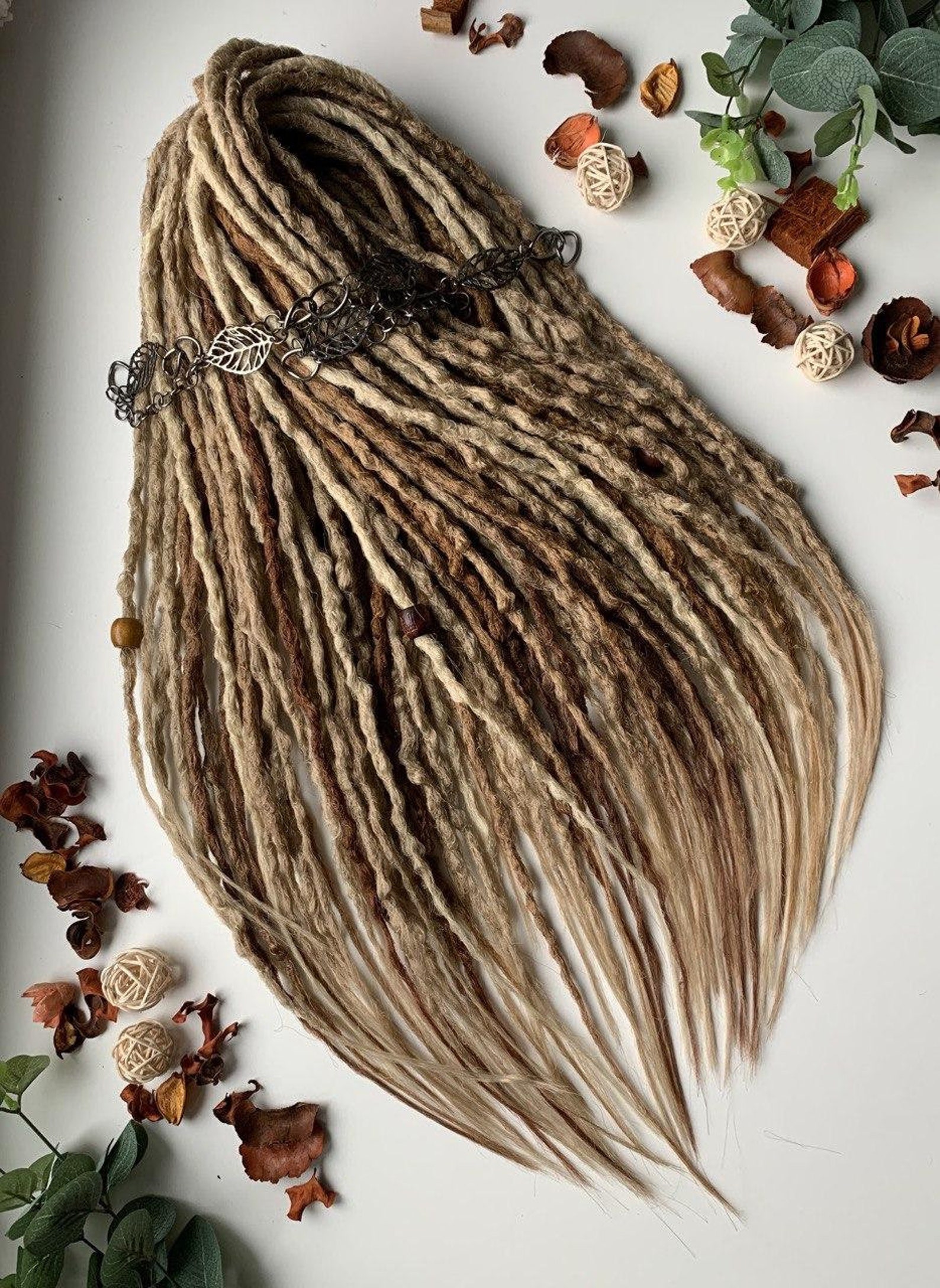 Blonde Dreadlock Extensions Double Ended Dread Natural Etsy