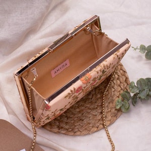 Peach Flower Small Envelop Clutch main image 1