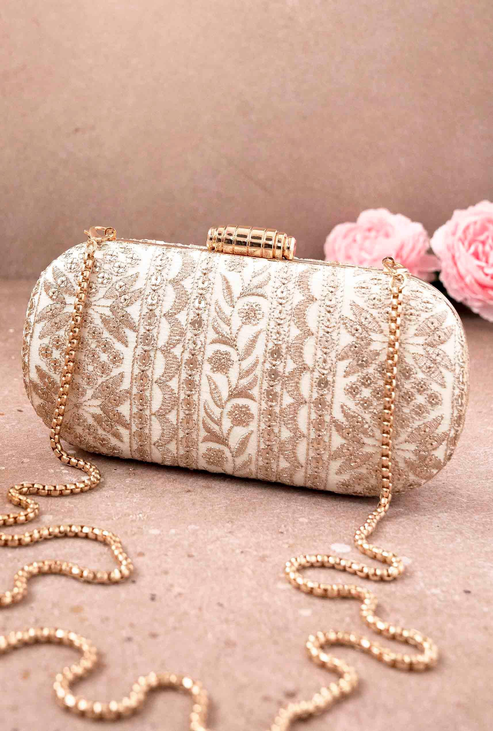 Daga - Ceremony Embellished Bag- Cream main image 0