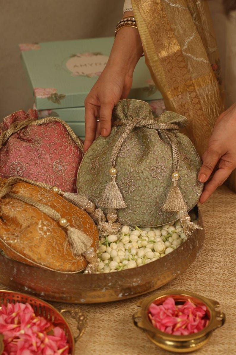 Tarang Wedding Favor Potlis - Set of 15