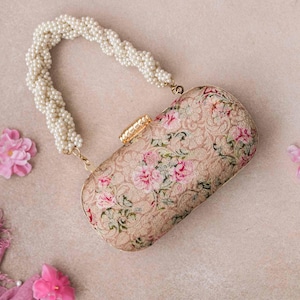 Bolso de mano Elora Capsule - Old Rose, regalo de boda, bolso de diseñador y de boda, regalo de aniversario para ella, bolsos de fiesta de Diwali