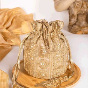 Bella Gold Potli bag