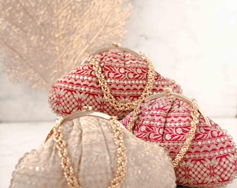 Mirai Wedding Favor Vintage Purse - Set of 10, Diwali gifting,  wedding favour boxes, wedding favour bags, bridesmaid gifts, party bags