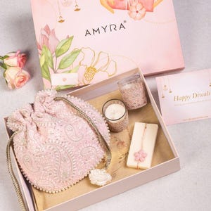 Diwali Korb - Duft und Kerze Box - Diwali Geschenk, indisches festliches Diwali Geschenkbox-Set, festliches Geschenk