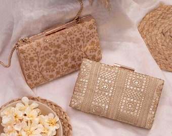 Sequin Bridal Box clutch wedding favors - Set of 10, Diwali gifting