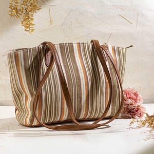 Bolso de mano New Yorker - Marrón verde, bolso de hombro hecho a mano para mujer, bolso de viaje, bolso de compras, bolso multiusos, regalo para mujer