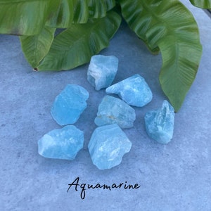 Aquamarine Raw Crystal - Natural Rough Gemstone
