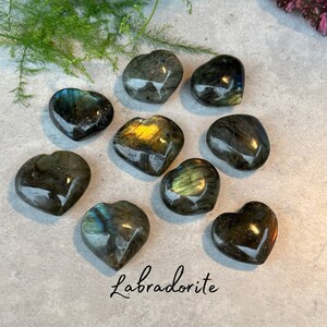 Labradorite Polished Heart - Gemstone - Crystal