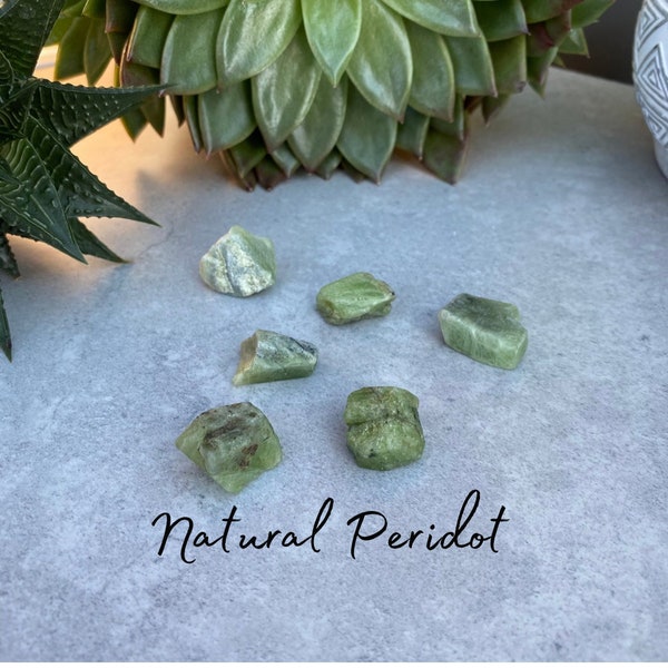 Peridot Raw Crystal - Natural Rough Gemstone