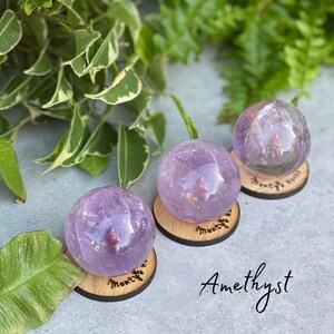Amethyst Sphere 36-38mm - Polished Gemstone - Crystal - Etsy
