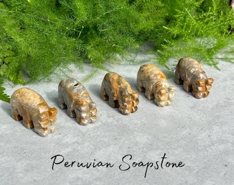 Peruvian Soapstone Hippo - Spirit Animal - Hand Carved