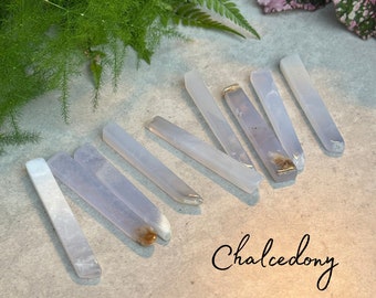 Blue Chalcedony Singing Stick - Large -  Natural Crystal - Gemstone