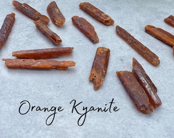 Orange Kyanite Raw Crystal - Natural Rough Gemstone