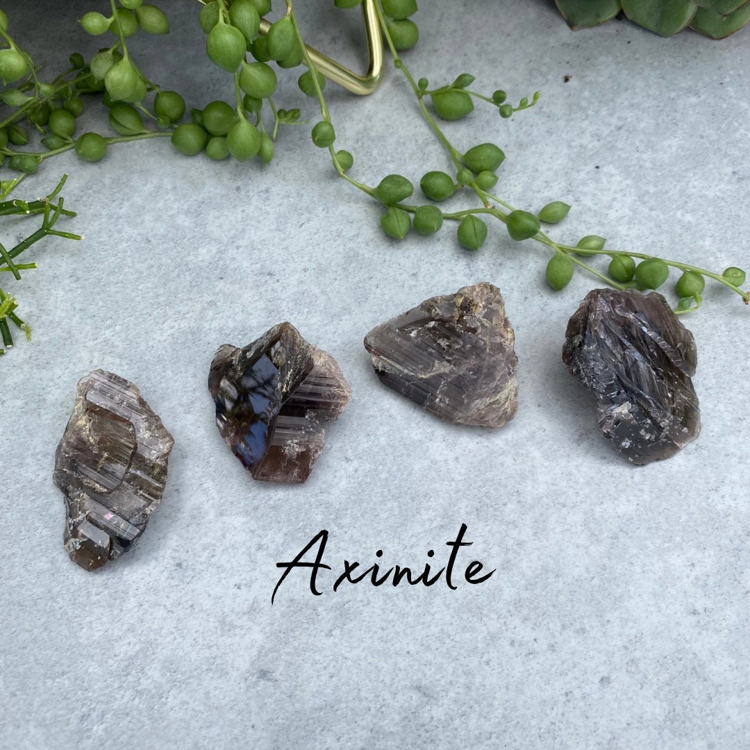 Axinite Raw Crystal - Natural Rough Gemstone - Etsy