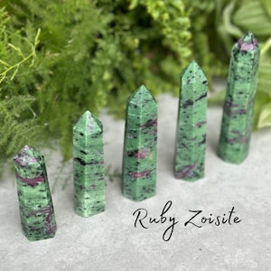 Ruby Zoisite Tower - Polished Gemstone - Crystal