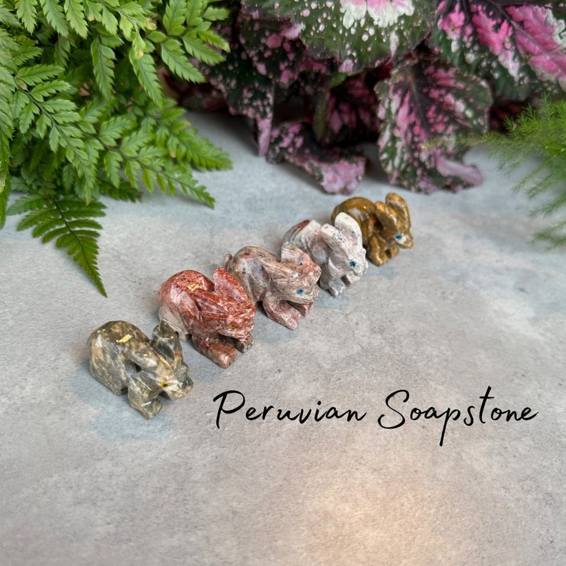 Peruvian Soapstone Rabbit - Bunny - Spirit Animal - Hand Carved - Etsy