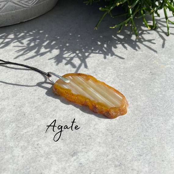 Set Collier Et Boucles D'oreilles Fait Main - Agate Rayée Et Cristal Swarovski, Plaqué Argent