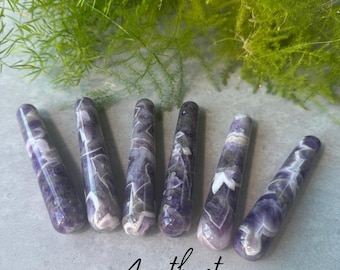 Amethyst Polished Massage Wand - Crystal - Gemstone - Choose