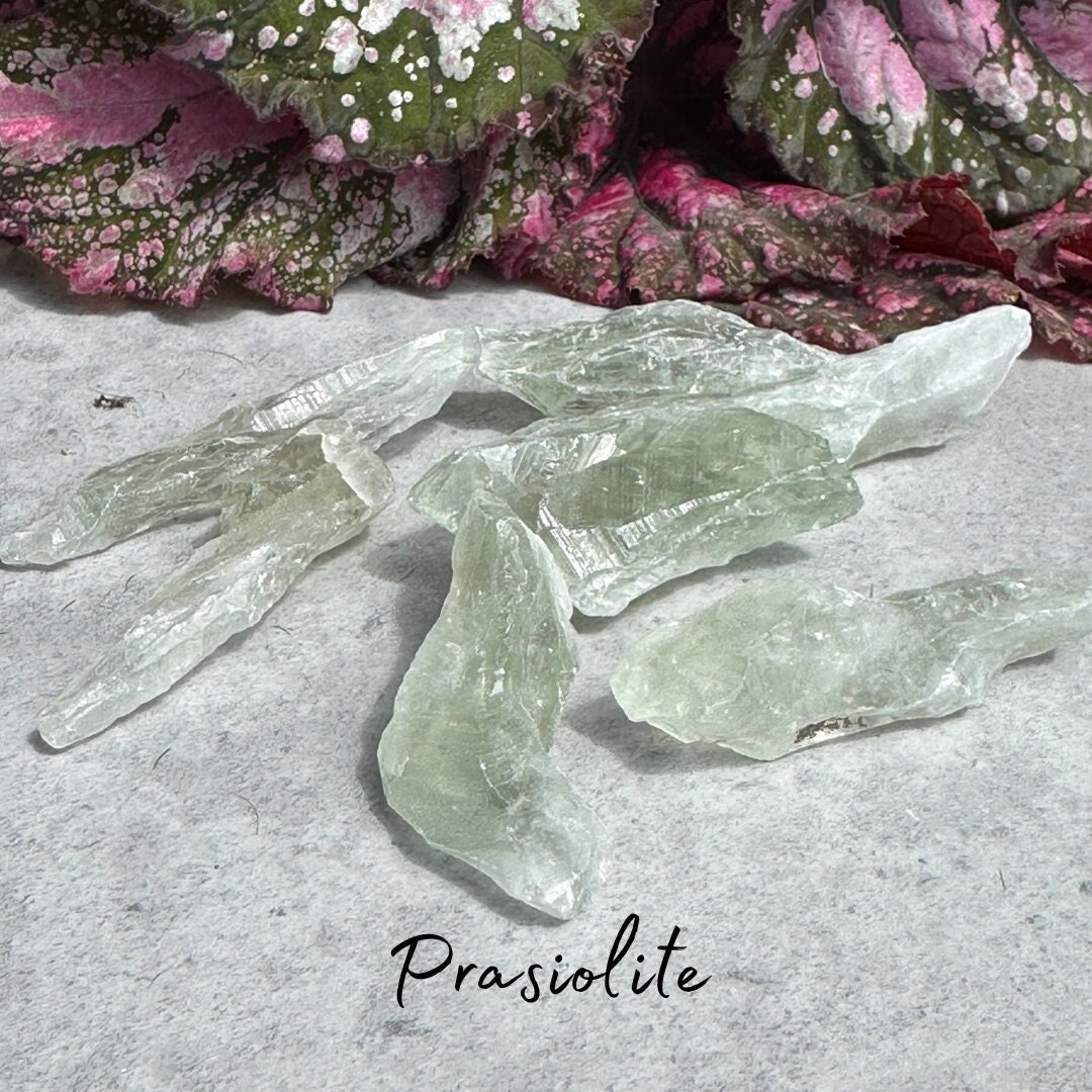 Prasiolite Raw Crystal - Natural Rough Gemstone