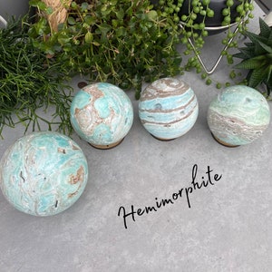 Hemimorphite Sphere - Polished Gemstone - Crystal