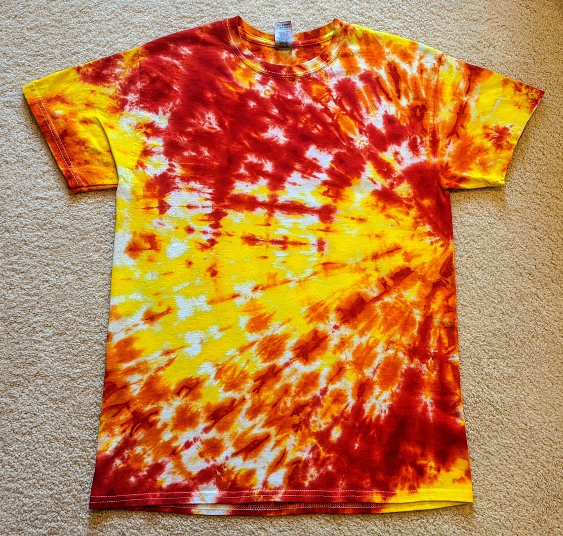 Tie Dye Fire Ripple Etsy