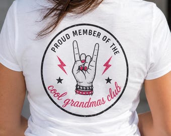 Cool Grandma Shirt, Funny Grandma Gift, Proud Member of the Cool Grandmas Club TShirt, Trendy Nana Tee, Grandma Birthday Gift