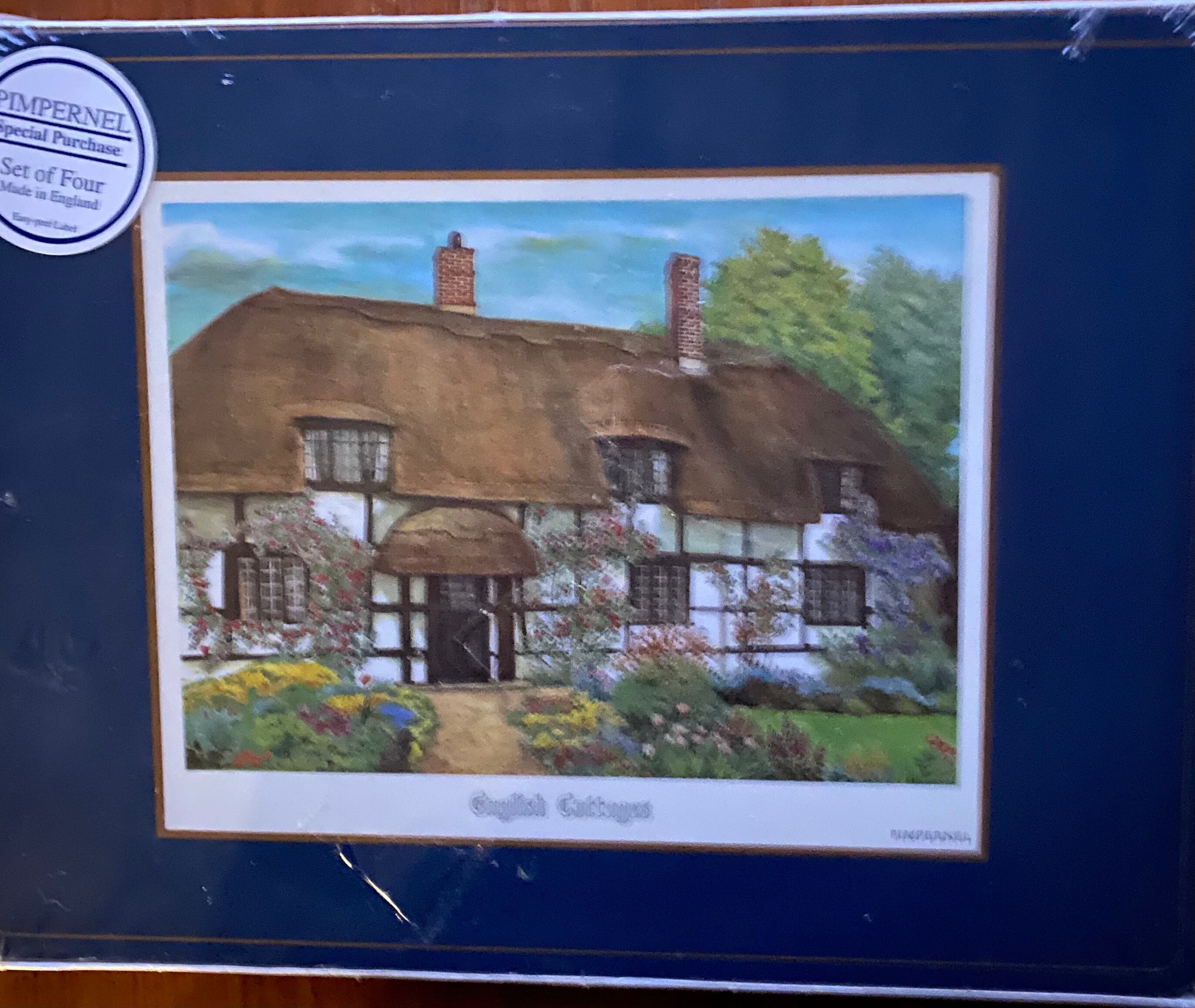 Vintage Pimpernel Deluxe Finish Set 4 Placemats with Etsy