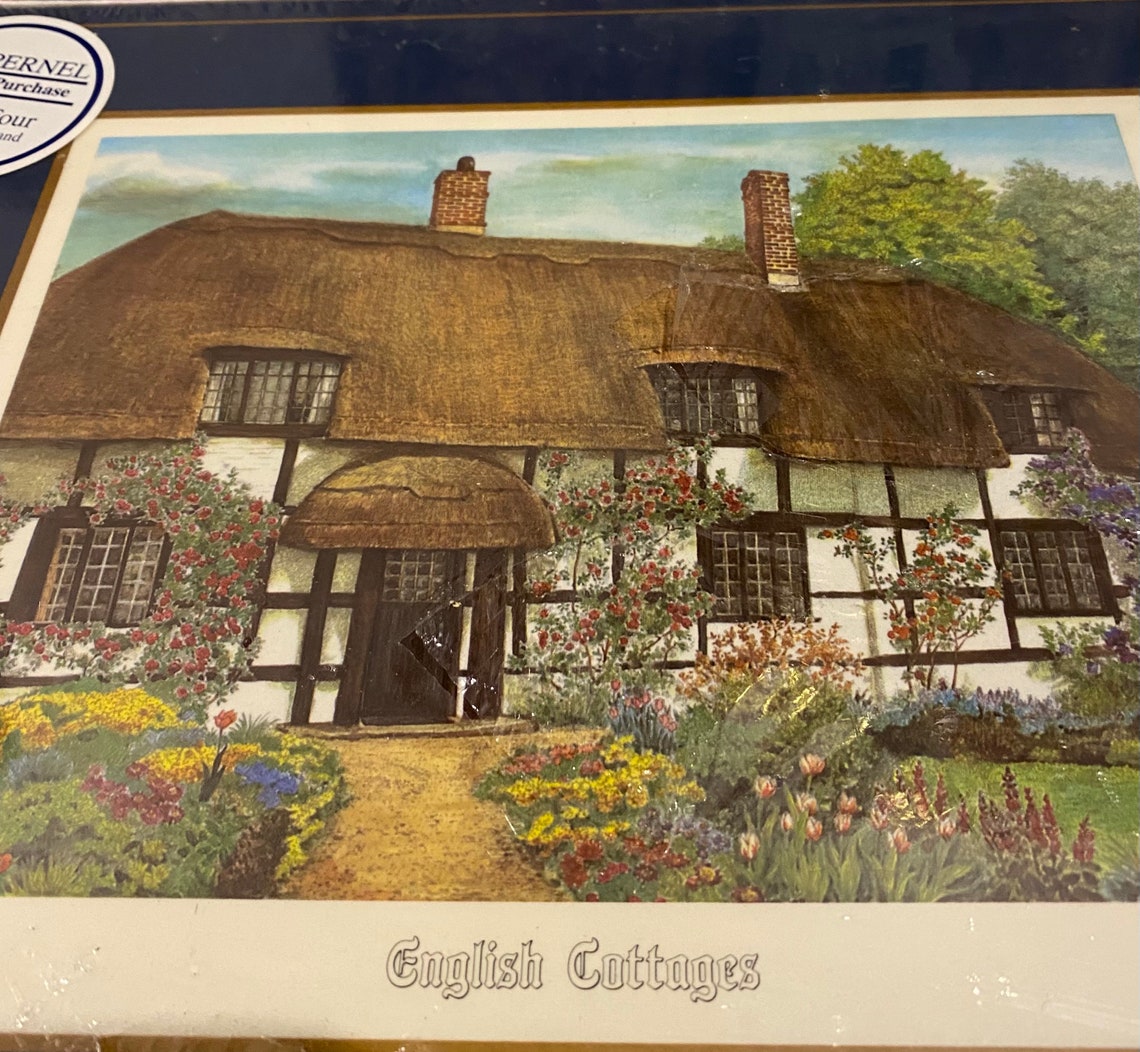 Vintage Pimpernel Deluxe Finish Set 4 Placemats with Etsy