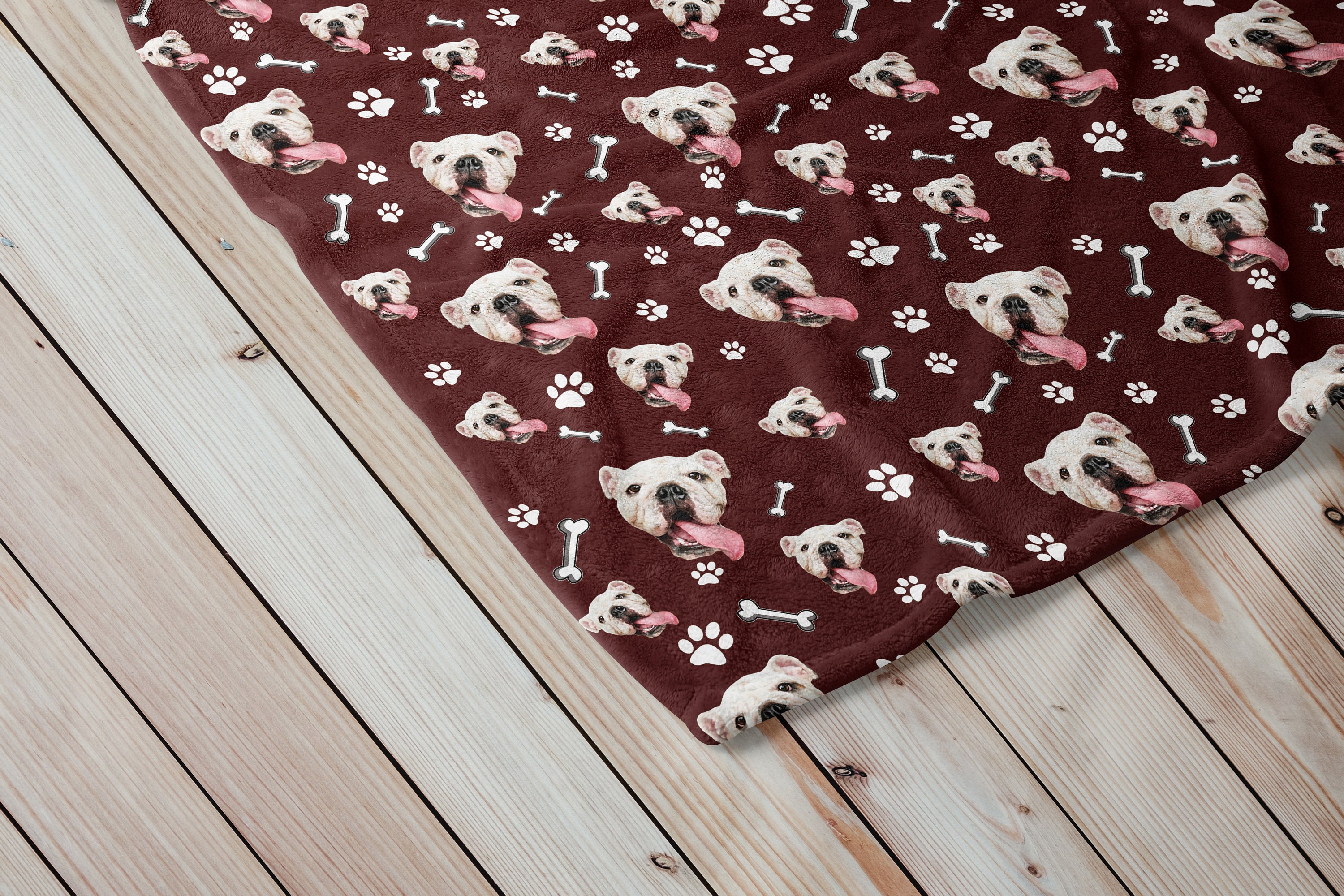Personalized Dog Face Blanket Custom Dog Lover Sofa Throw Etsy