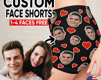 Custom Face Shorts: Personalized Photo Women's Sportswear