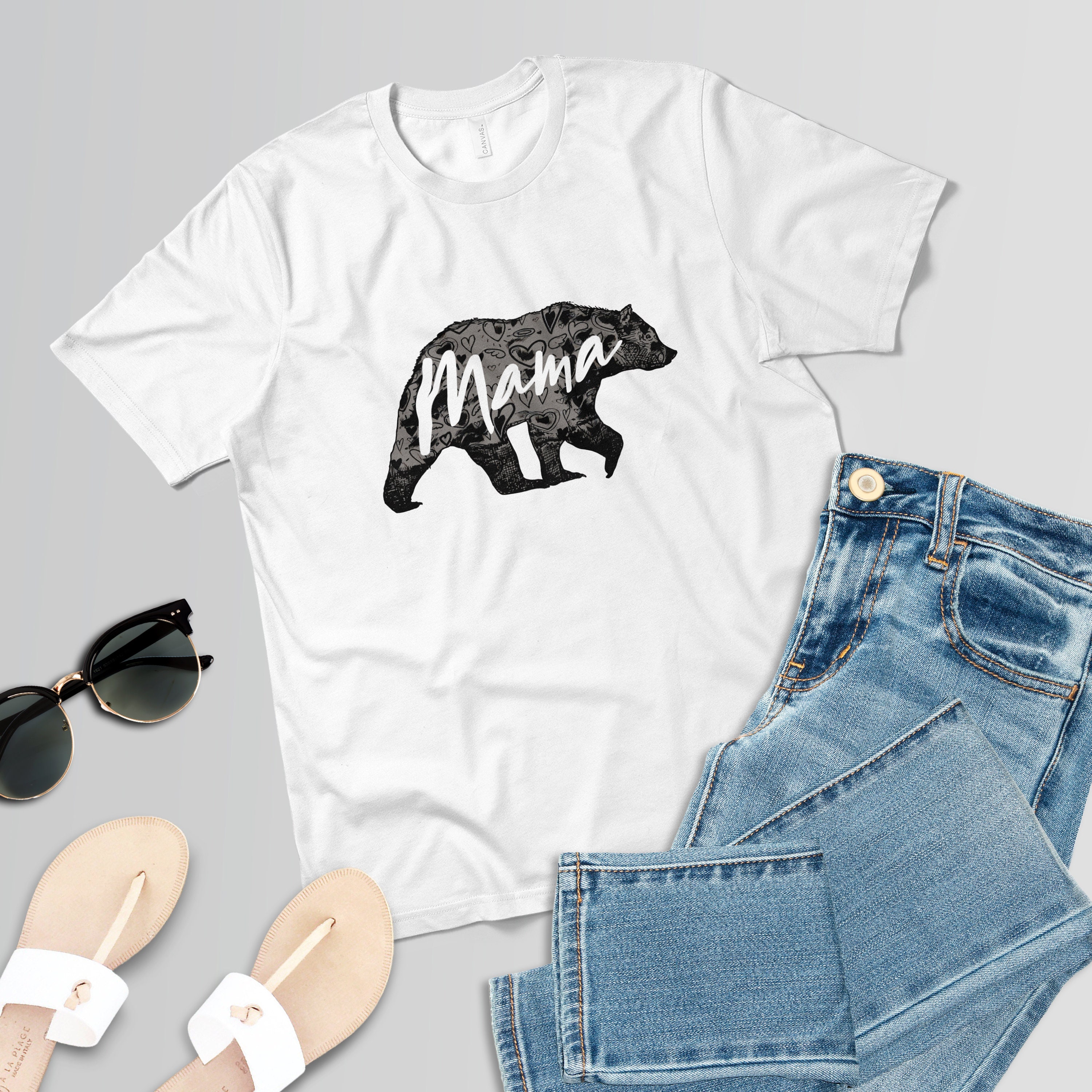 Mama Bear Shirt, Mothers Day Gift, Baby Bear Toddler Shirt, First Time Mama Shirt, Mom Life Shirt, New Mom Custom Gift, Baby Shower Gift