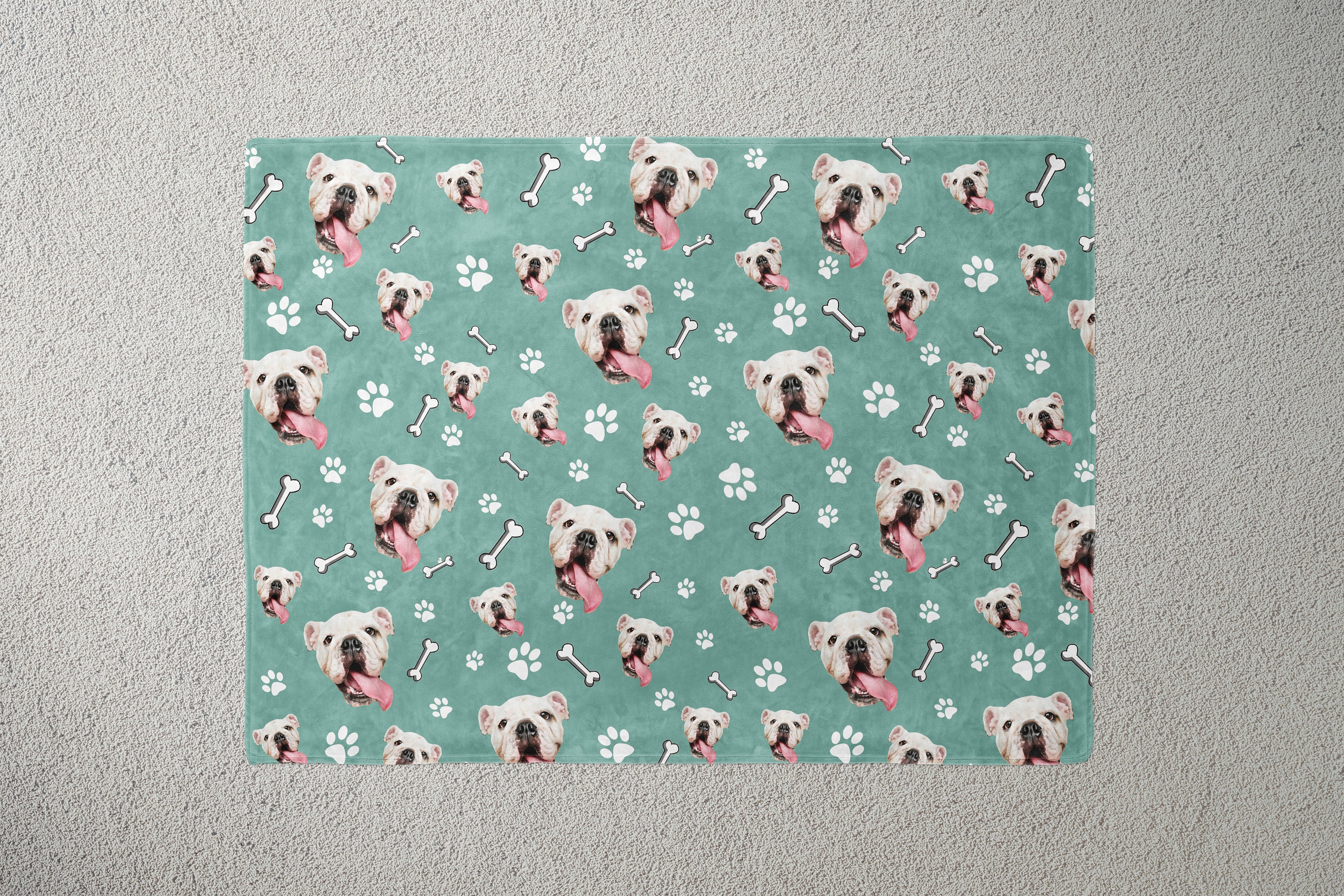 Personalized Dog Face Blanket Custom Dog Lover Sofa Throw Etsy
