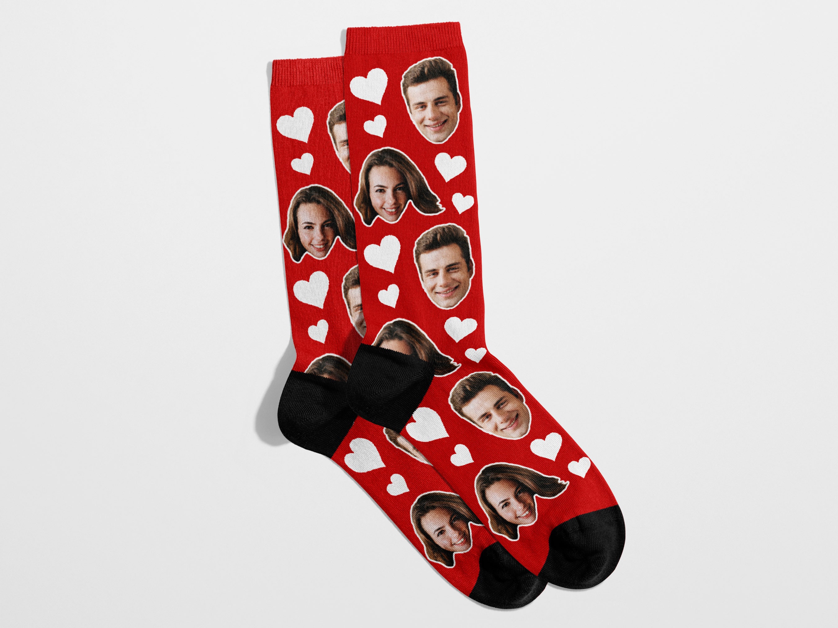 Discover Personalisierte Paar, Valentinstag Foto Geschenk zum Jahrestag Socken