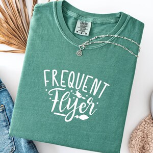 Frequent Flyer Witch T-Shirt: Funny Halloween Broomstick Tee