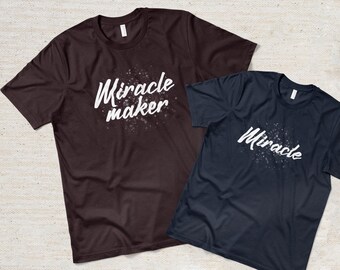 Miracle Maker Matching T-Shirts for Mother and Toddler, Motherhood Tees, Mommy and Me Shirts, Matching Mom Tee, Mother&#39;s Day Gift Idea