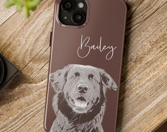 Custom Pet Photo Phone Case: Personalized Dog & Cat Portrait