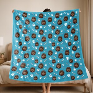 Personalized Cat Photo Blanket: Custom Pet Lover Gift Bild 9